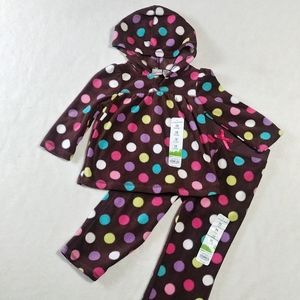 🆕 Jumping bean fleece polka dot pants & hoodie